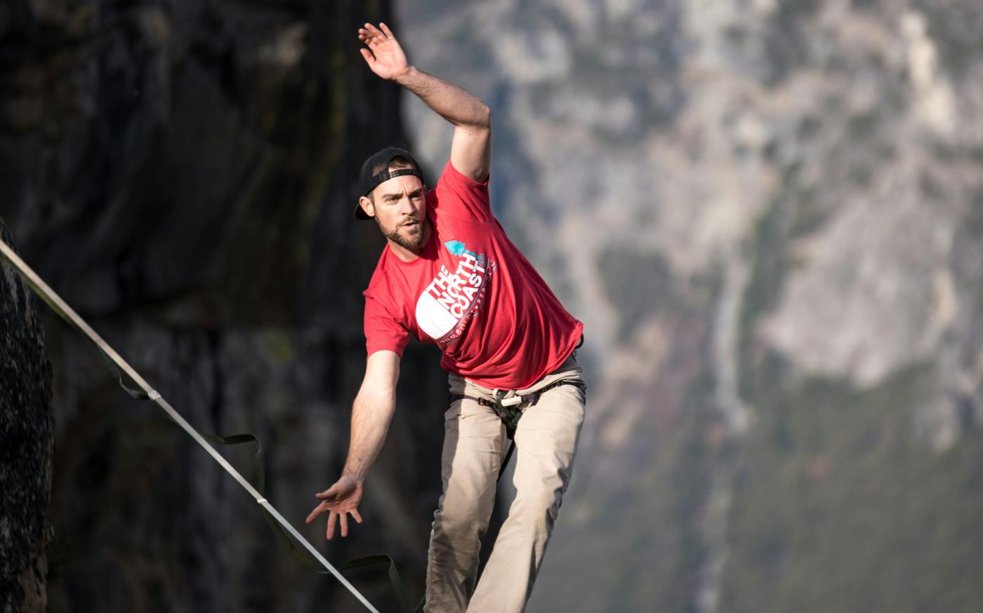 man waking on rope by Casey Horner courtesy of Unsplash.